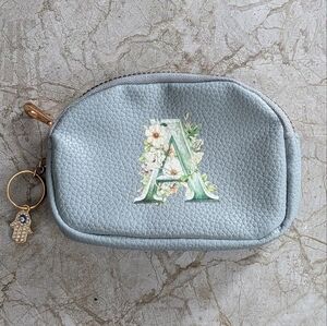 NEW Floral Initial “A” Coin Purse / Wallet